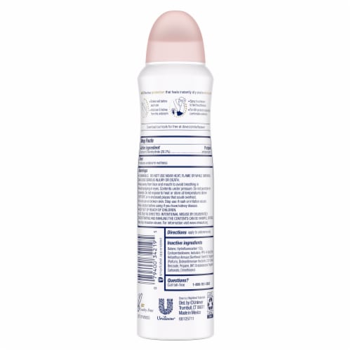 Dove Beauty Finish Dry Spray Antiperspirant Deodorant Perspective: right
