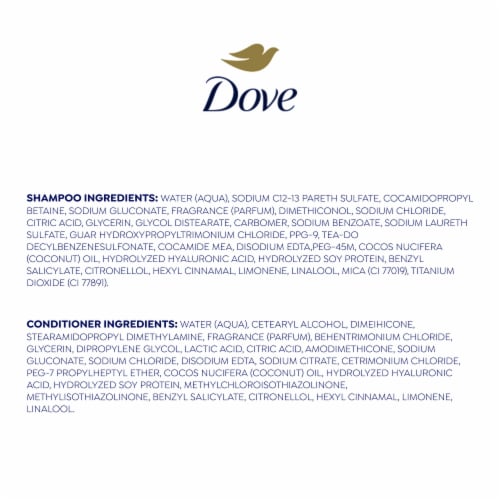 Dove Daily Moisture Shampoo & Conditioner Perspective: right