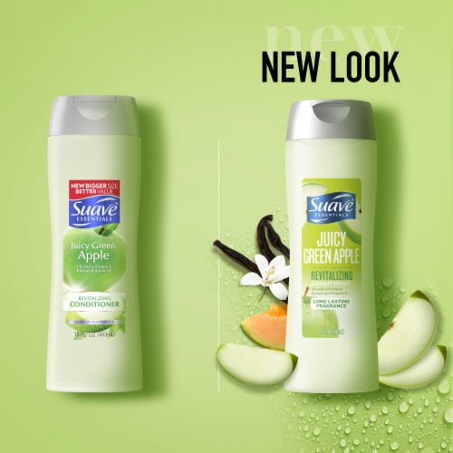Suave® Essentials Juicy Green Apple Revitalizing Conditioner Perspective: right