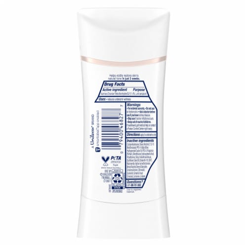 Dove Even Tone Women’s Antiperspirant Deodorant Stick Peach Blossom & Rice Milk Perspective: right