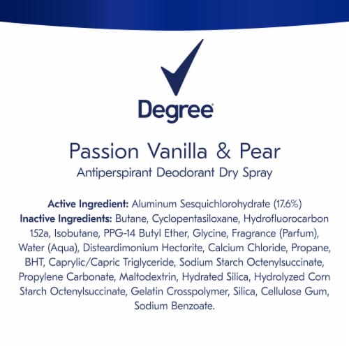 Degree Advanced Protection Passion Antiperspirant Deodorant Spray Perspective: right