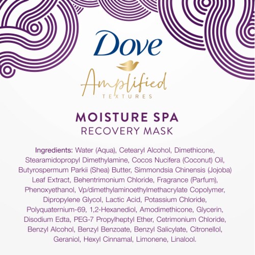 Dove Amplified Textures with Honey Moisture Spa Recovery Hair Mask Perspective: right