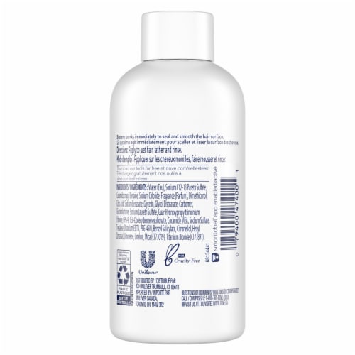 Dove Intensive Repair Strengthening Shampoo, Travel Size Perspective: right