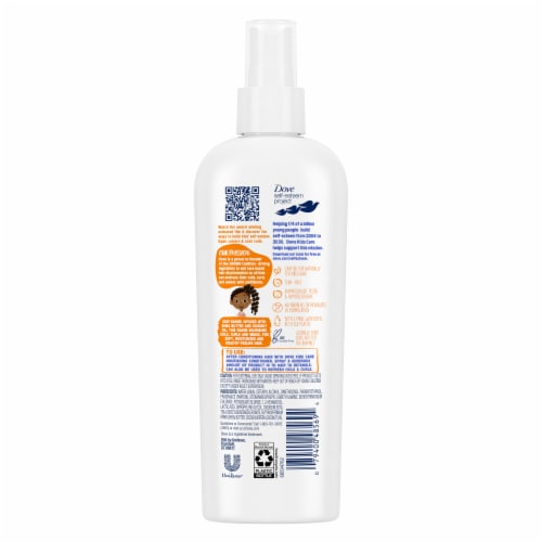 Dove Kids Care 2 in 1 Detangler Spray for Coils, Curls and Waves, Coconut Oil and Shea Butter Perspective: right