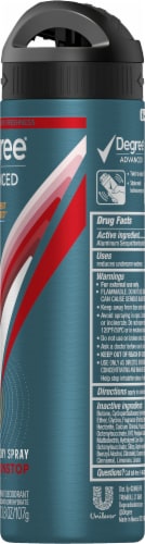 Degree® Advanced Non Stop Dry Spray Antiperspirant and Deodorant Perspective: right