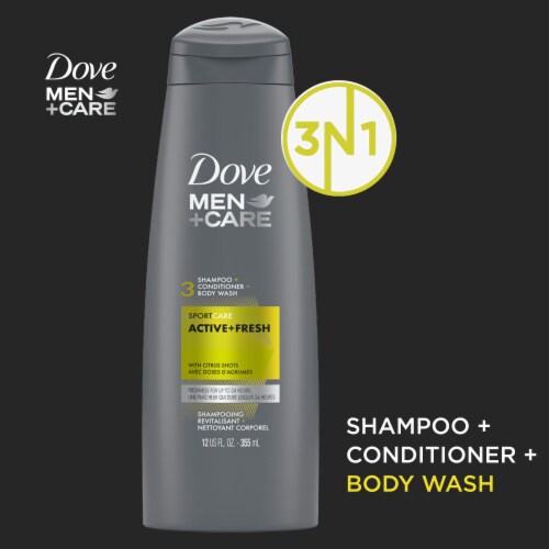 Dove Men+Care Hair Care Active & Fresh 3 in 1 Perspective: right