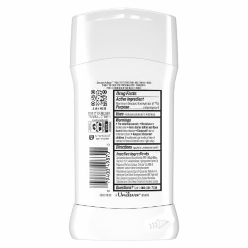Degree Unlimited Clean Antiperspirant Deodorant Perspective: right
