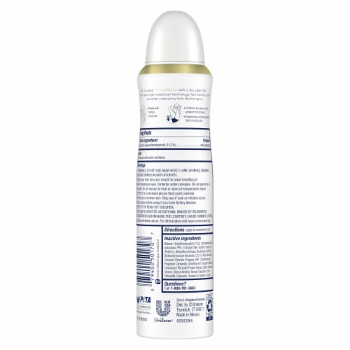 Dove Ultimate Cucumber Water & Mint Dry Spray Antiperspirant Perspective: right
