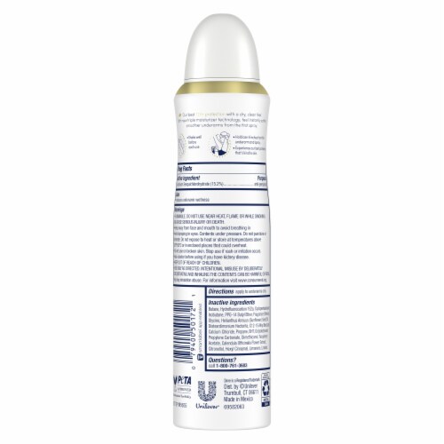 Dove Ultimate Peony & Rose Water Dry Spray Antiperspirant Perspective: right