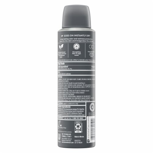 Dove Men+Care Lime + Sage Antiperspirant Dry Spray Perspective: right