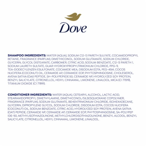 Dove Intensive Repair Strengthening Shampoo and Conditioner Perspective: right