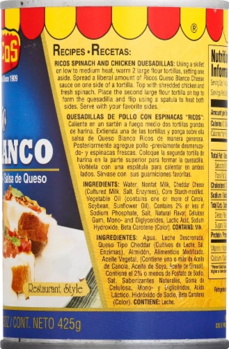 Ricos® Queso Blanco White Cheese Sauce Perspective: right