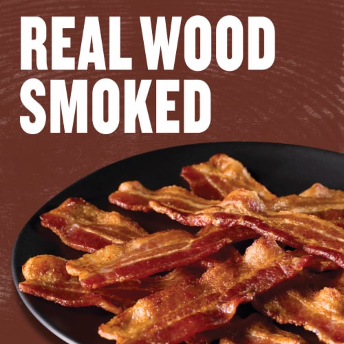 Wright Brand Hickory Real Wood Smoked Thick Cut Bacon Stack Pack Perspective: right