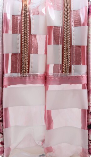 Sophia Joy Double Zip Makeup Bag - Floral Perspective: right