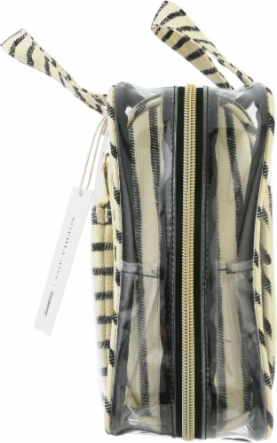 Sophia Joy Striped Makeup Tote Bag Perspective: right