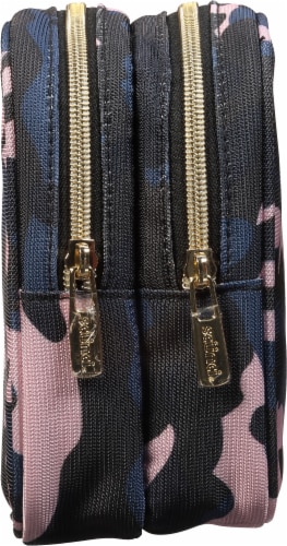 Scunci Camo Cosmetic Bag - Blue Perspective: right