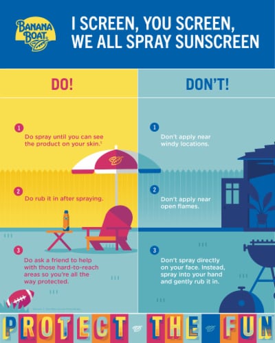 Banana Boat Kids Max Protect & Play SPF 100 Sunscreen Clear Spray Perspective: right
