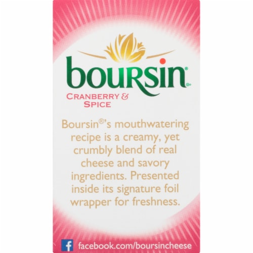 Boursin Cranberry & Spice Gournay Cheese Perspective: right
