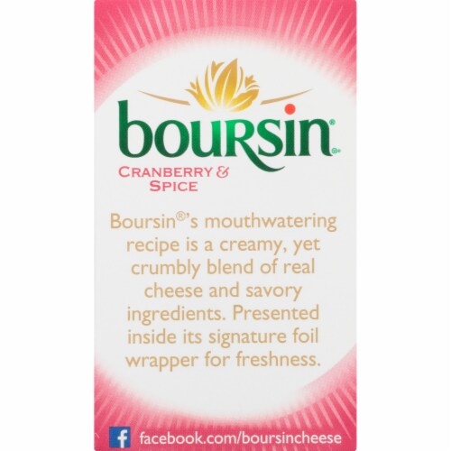 Boursin Cranberry & Spice Gournay Cheese Perspective: right
