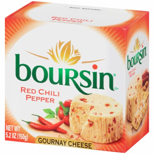 Boursin Red Chili Pepper Gournay Cheese Perspective: right