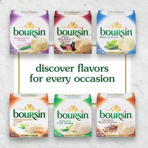 Boursin® Caramelized Onion & Herbs Gournay Cheese Perspective: right