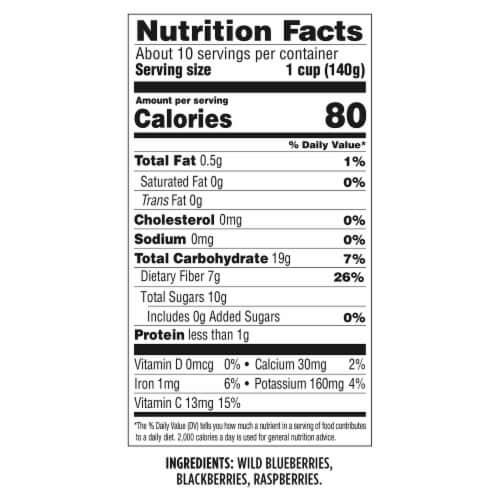 Wyman's® of Maine Triple Berry Blend Frozen Bag Perspective: right