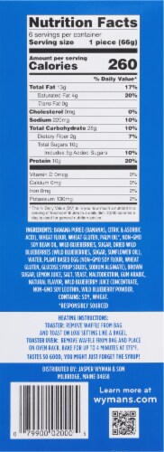 Wyman's® Fruit First Waffles Wild Blueberry Perspective: right