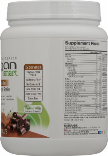 Naturade Vegan Smart All-in-One Chocolate Nutritional Shake Perspective: right