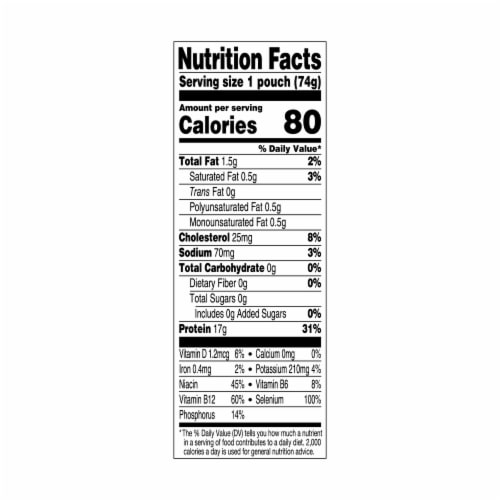 StarKist Low Sodium Wild Caught Albacore White Tuna in Water Pouch Perspective: right