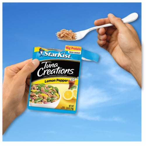 StarKist® Tuna Creations Lemon Pepper Seasoned Tuna Pouch Perspective: right