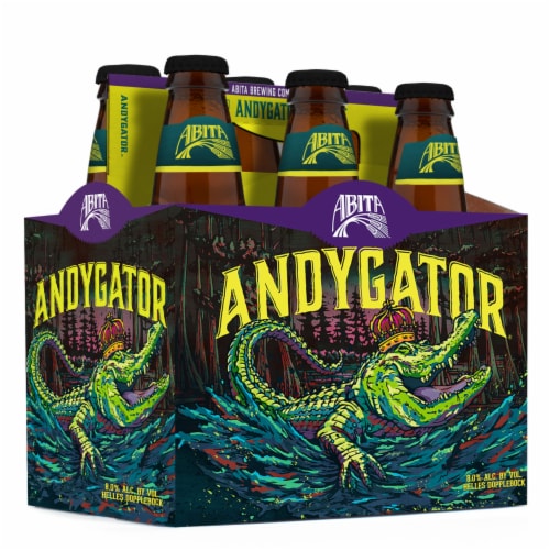 Abita Andy Gator Helles Doppelbock Bottles Perspective: right