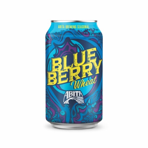 Abita Blueberry Wheat Craft Beer 6 Pack cans 12 fl oz 4.4% ABV Perspective: right