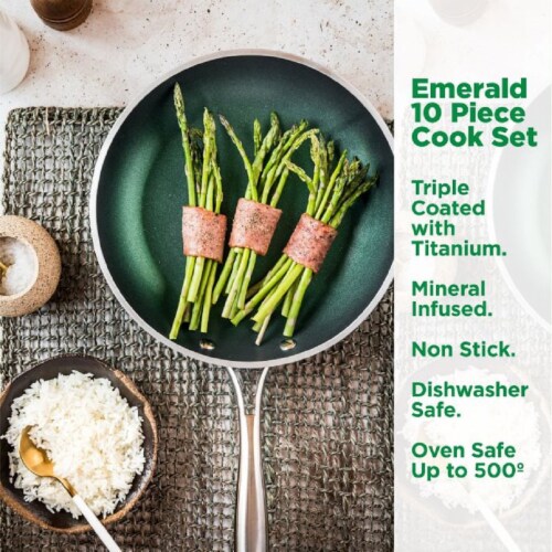 Granite Stone Emerald Cookware Collection Perspective: right