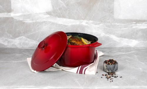 Granite Stone™ Diamond Red Non-Stick Dutch Oven Perspective: right