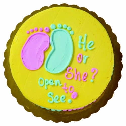 Gender Reveal Cake Perspective: right