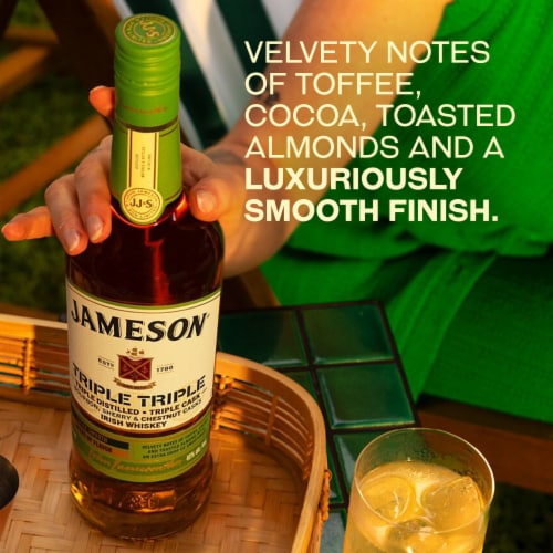 Jameson Triple Blended Irish Whiskey Perspective: right