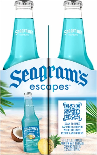 Seagram's Escapes® Calypso Colada Pineapple & Coconut Malt Beverage Cooler Perspective: right