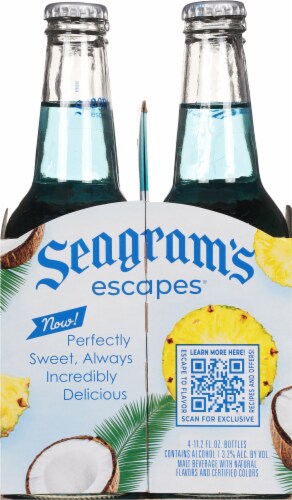 Seagram's Escapes® Calypso Colada Pineapple & Coconut Flavored Hard Beverage Cooler Perspective: right