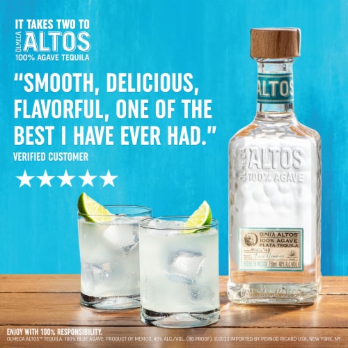Olmeca Altos Plata Tequila Perspective: right