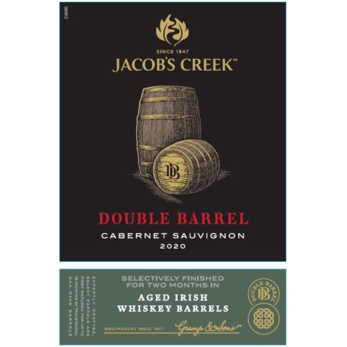 Jacob's Creek Double Barrel Cabernet Sauvignon Australia Red Wine Perspective: right