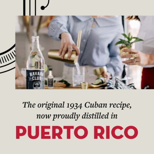 HAVANA CLUB® Anejo Blanco Rum, White Rum Perspective: right