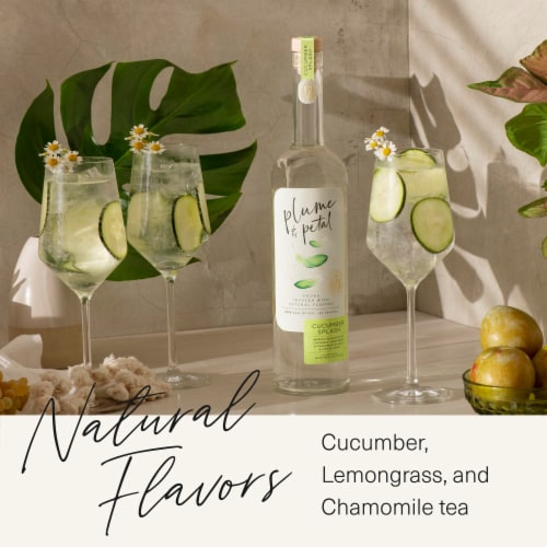 Plume & Petal Cucumber Flavored Vodka Perspective: right