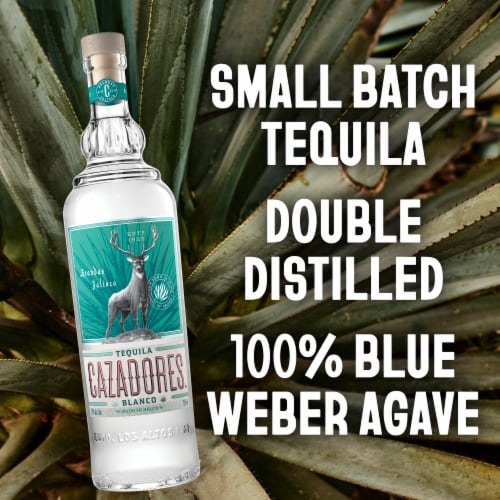 Cazadores Blanco Tequila Perspective: right