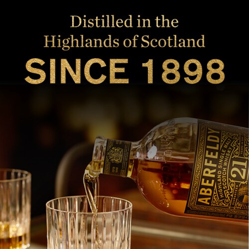 ABERFELDY™ 21 Year Old Single Malt Scotch Whisky Perspective: right