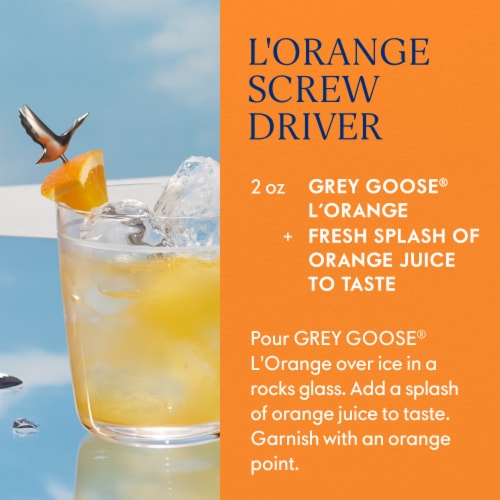 GREY GOOSE® L'Orange Flavored Vodka Perspective: right