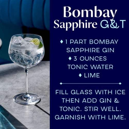 Bombay Sapphire London Dry Gin Perspective: right