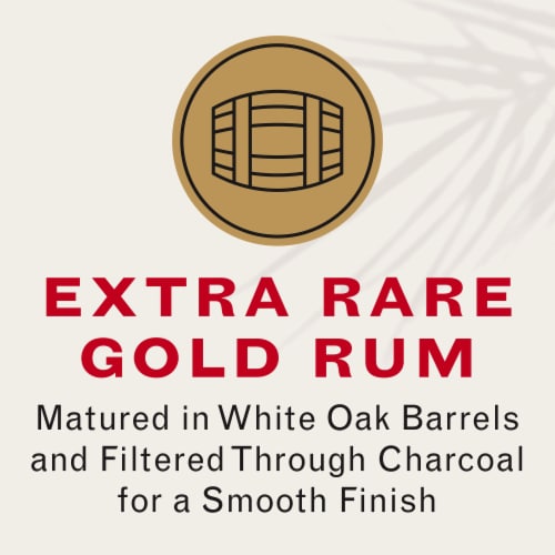 Bacardi Aged 8 Years Dark Rum Perspective: right