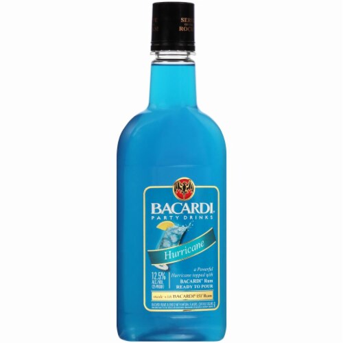 Bacardi Party Drinks Hurricane Cocktail Perspective: right