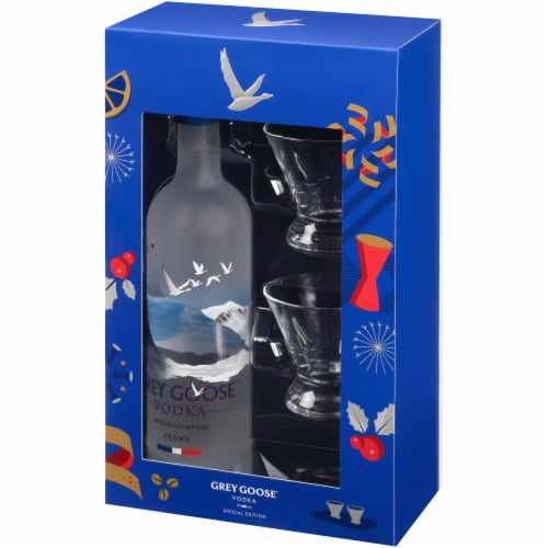 Grey Goose Vodka Gift Set 750ml (80 Proof)