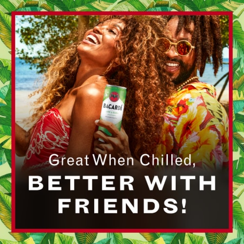 BACARDÍ® Lime & Soda Ready to Drink Real Rum Cocktail, Gluten Free Perspective: right